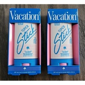 2X Vacation Super Stick Face - SPF 45 Face Stick Sunscreen, 0.7 oz EXP 05/2028